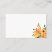 Floral raadt hoeveel kisses brudal game informatiekaartje (Achterkant)