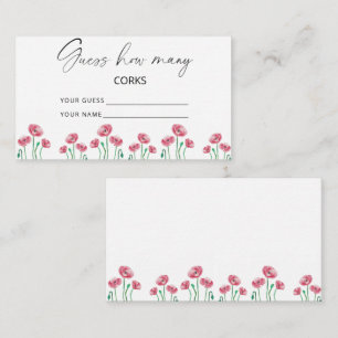 Floral raadt hoeveel kurken bruin spel informatiekaartje