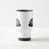 Floral Rabbit Stencil Mok – Schattigee Bunny Coffe (Center)