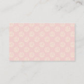 Floral Raccoon Baby shower Diaper Raffle Ticket (Achterkant)