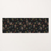 Floral Raccoons Cute Slaping Raccoon Patroon Yogamat (Achterkant (horizontaal))