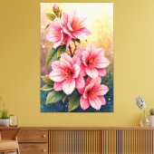 Floral Radiance Canvas Afdruk (Insitu (Woonkamer))