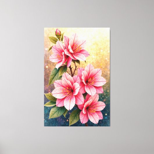 Floral Radiance Canvas Afdruk (Voorkant)