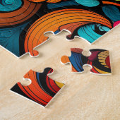 Floral Rainbow Jigsaw Puzzel (Zijkant)