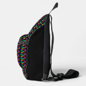 Floral Rainbow Love Hearts Pattered Sling Bag (Rechts)