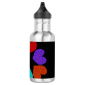 Floral Rainbow Love Hearts Waterfles (Rechts)