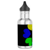 Floral Rainbow Love Hearts Waterfles (Links)