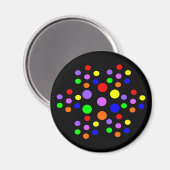 Floral Rainbow Spots Magnet (Voorkant / Achterkant)
