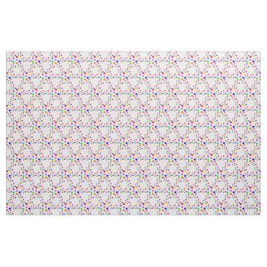 Floral Rainbow Spots patterned Fabric Stof (Yard (91,4 cm))