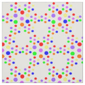 Floral Rainbow Spots patterned Fabric Stof (Swatch)