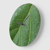Floral Raindrops Wall Clock Grote Klok (Hoek)