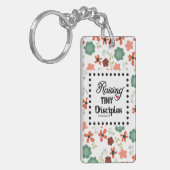 Floral Raising Tiny Disciples Proverbs 22:6 mam Sleutelhanger (Voorkant Links)