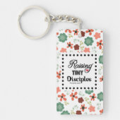 Floral Raising Tiny Disciples Proverbs 22:6 mam Sleutelhanger (Voorkant)