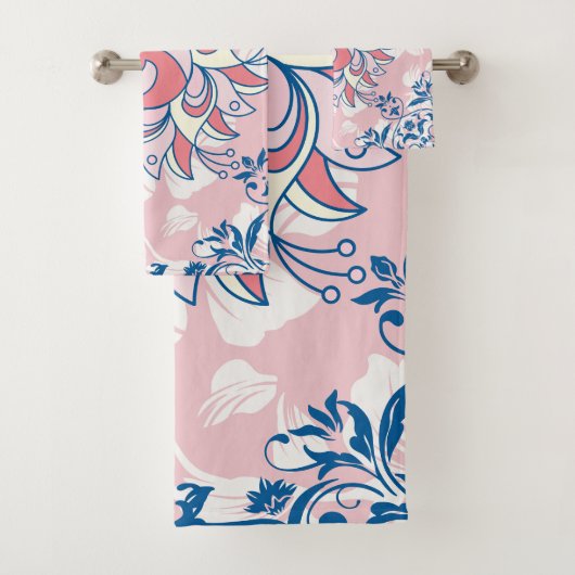 Floral Rangoli Design, Bright Life Bad Handdoek (Insitu)