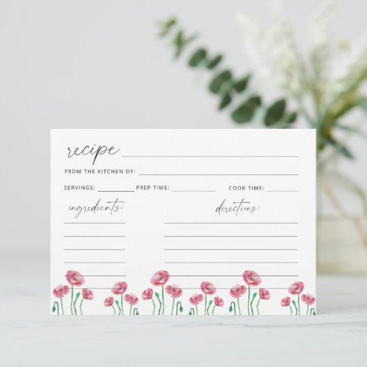 Floral recept (Staand voorkant)