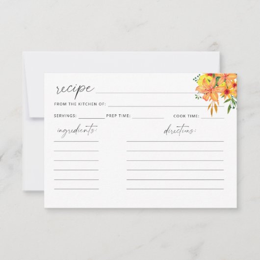 Floral recept (Voorkant)