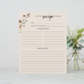 Floral Recipe Page (Staand voorkant)