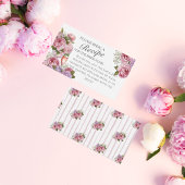 Floral Recipe Request Bridal Shower Enclosure Informatiekaartje