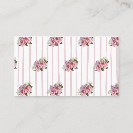 Floral Recipe Request Bridal Shower Enclosure Informatiekaartje (Achterkant)