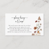 Floral Recipe Request Kaart (Voorkant)