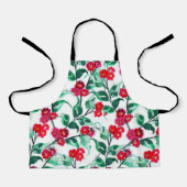 Floral Red Color Flowers Pattern-56698 Schort (Voorkant)