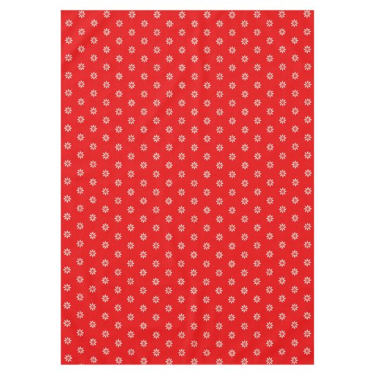 Floral Red en White Tablecloth Tafelkleed (Voorkant)