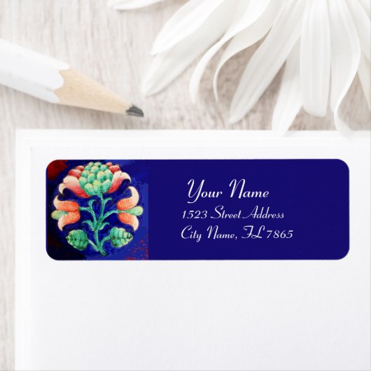 FLORAL Red Green Blue Label (Insitu)