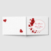 Floral Red Hearts Gastenboek (Volledig)