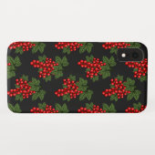Floral Red kerstbessen Case-Mate iPhone Case (Achterkant (horizontaal))