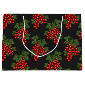 Floral Red kerstbessen Groot Cadeauzakje (Voorkant)