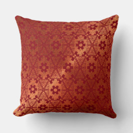 Floral Red Modern Pattern Pillow Kussen