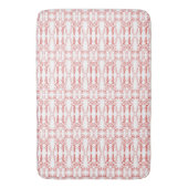  Floral Red op witte papaverflakkering Badmat (Voorkant Verticaal)