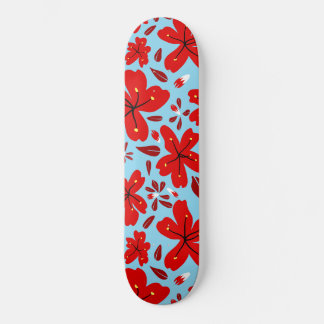 Floral Red Persoonlijk Skateboard