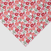 Floral Red Poppies Tissuepapier (Detail)