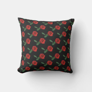 Floral Red Rose Garden Flower Outdoor Pillow Buitenkussen
