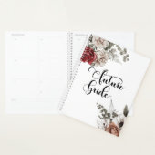 Floral Red Roses Modern Wedding Planner (Display)