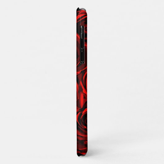 Floral Red Roses Pattern Case-Mate iPhone Case (Achterkant/links)