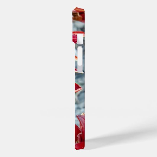 Floral Red Stargazer Lily Case-Mate iPhone Case (Achterkant / Links)