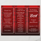 Floral Red van de omslag van het Programma van de (Voorkant)