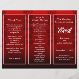 Floral Red van de omslag van het Programma van de