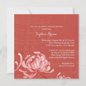 Floral Red Vrijgezellenfeest Tea Party Kaart (Achterkant)