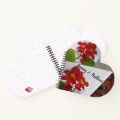 Floral Red + White Notitieboek (Binnen)
