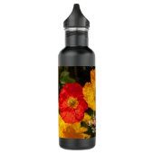 Floral redt onze Natuur Planet Flowers personalise Waterfles (Links)