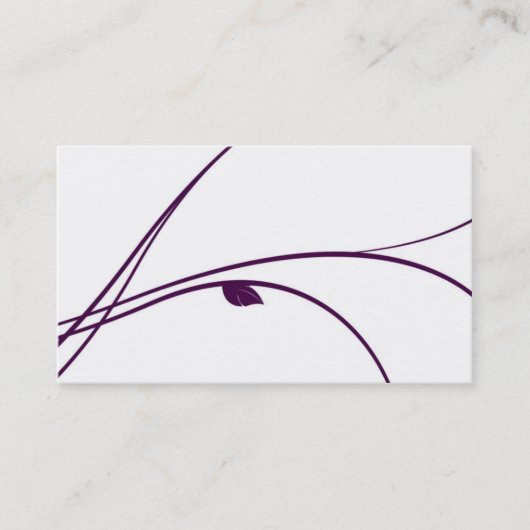 Floral reeks - 02 - Violet Visitekaartje (Voorkant)
