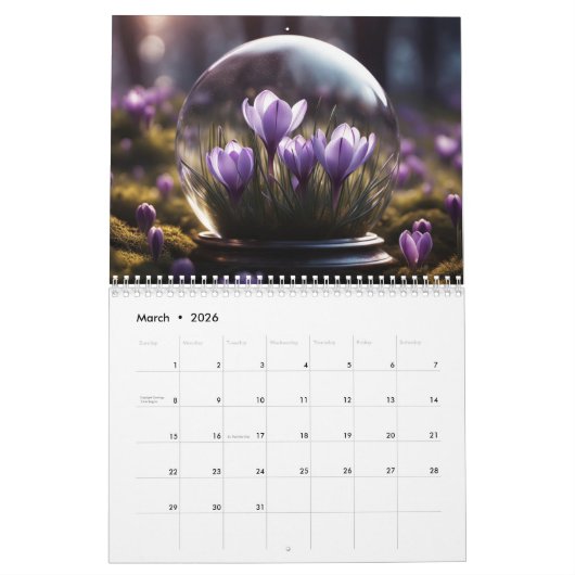 Floral Reflections Calendar Kalender (Mar 2026)
