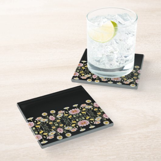 Floral Reflections Glazen Onderzetter (Schuin)