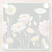 Floral Reflections Glazen Onderzetter (Achterkant)