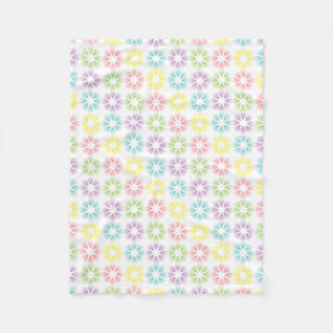 Floral regenboogpatroon fleece deken