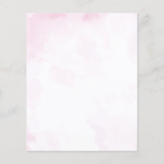 Floral Regency Elegant Vrijgezellenfeest Flyer (Achterkant)