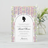 Floral Regency Elegant Vrijgezellenfeest Kaart (Staand voorkant)